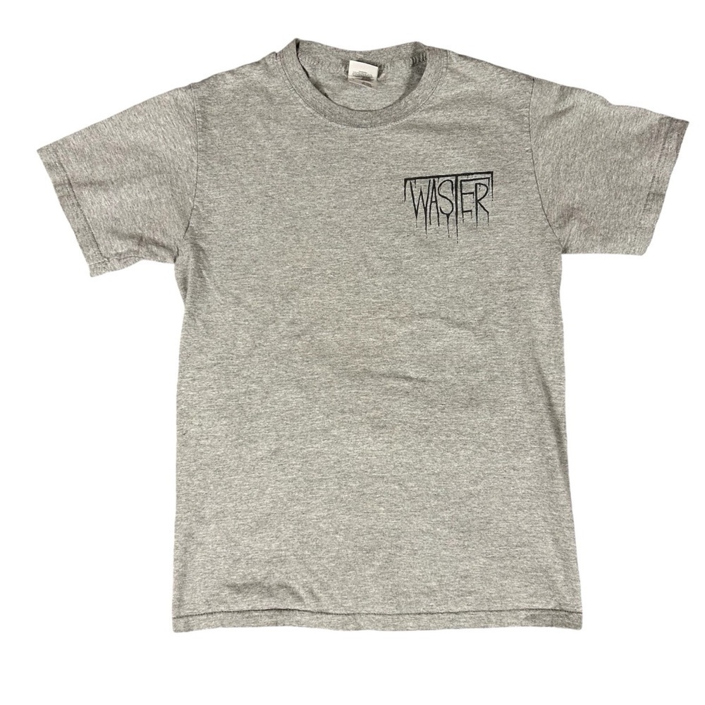 Waster Fruit of the Loom Groove Metal Band Unisex T-Shirt Grey Small